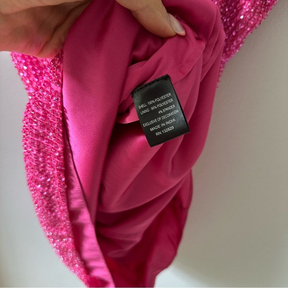 h:ours Juniper Mini Dress in Hot Pink - Picture 11 of 12